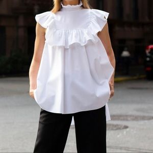 Adam Lippes SS21 sleeveless blouses